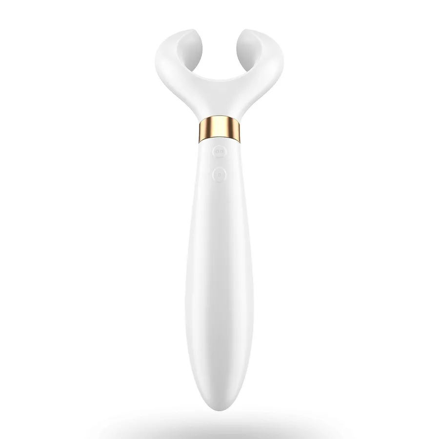 Вібратор для пар Partner Multifun 3 White, три мотори, багатофункціональний