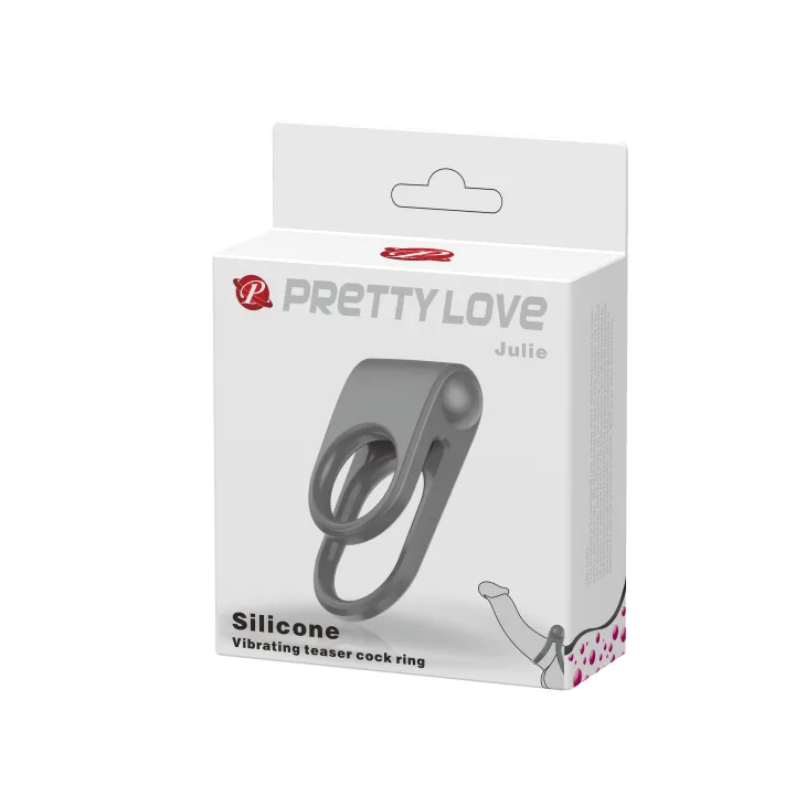 Ерекційне вібро кільце PrettyLove Julie, BI-210156