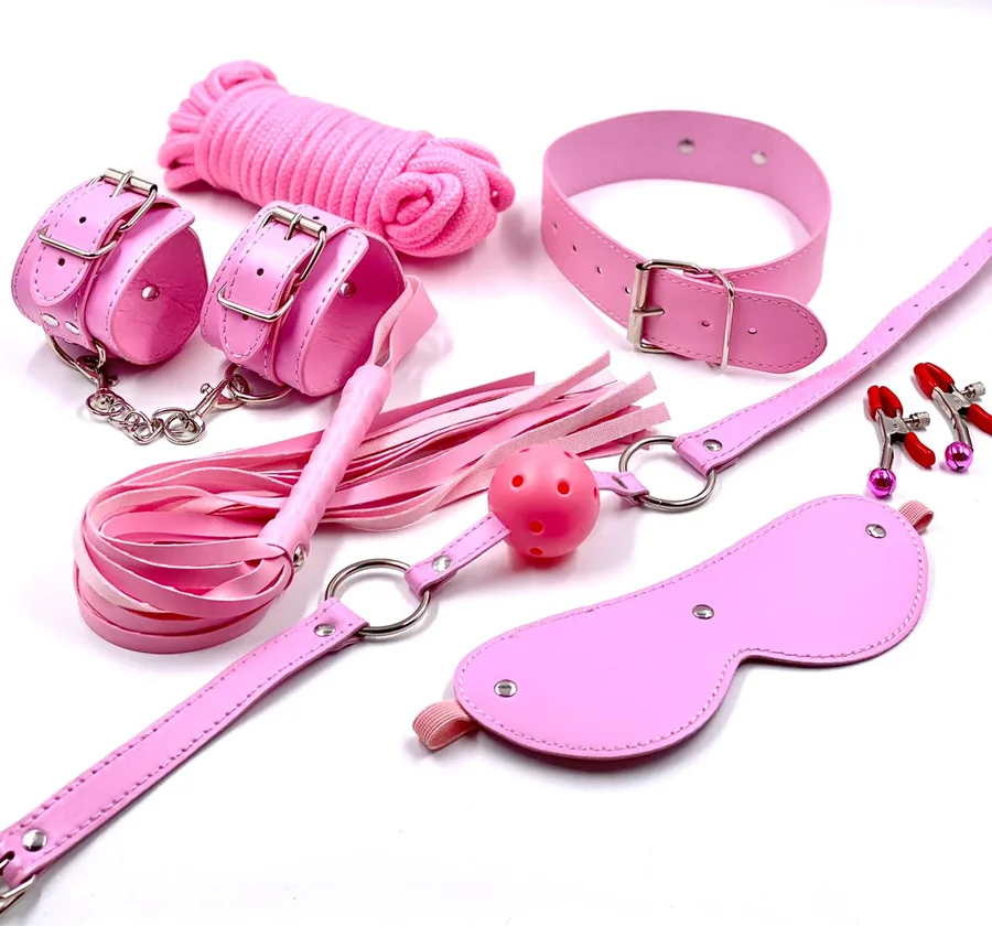 BDSM-набір 7 позицій (7012) рожевий