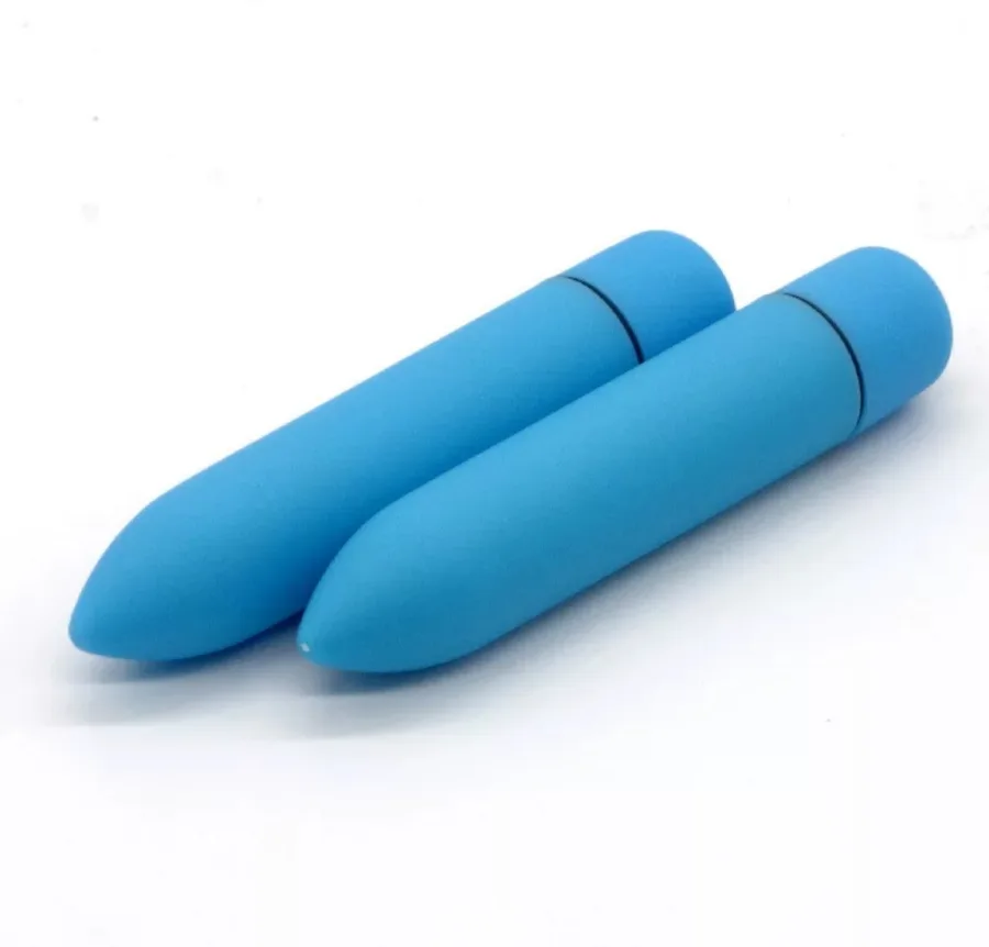 Вибропуля 10 режимов вибрации голубая