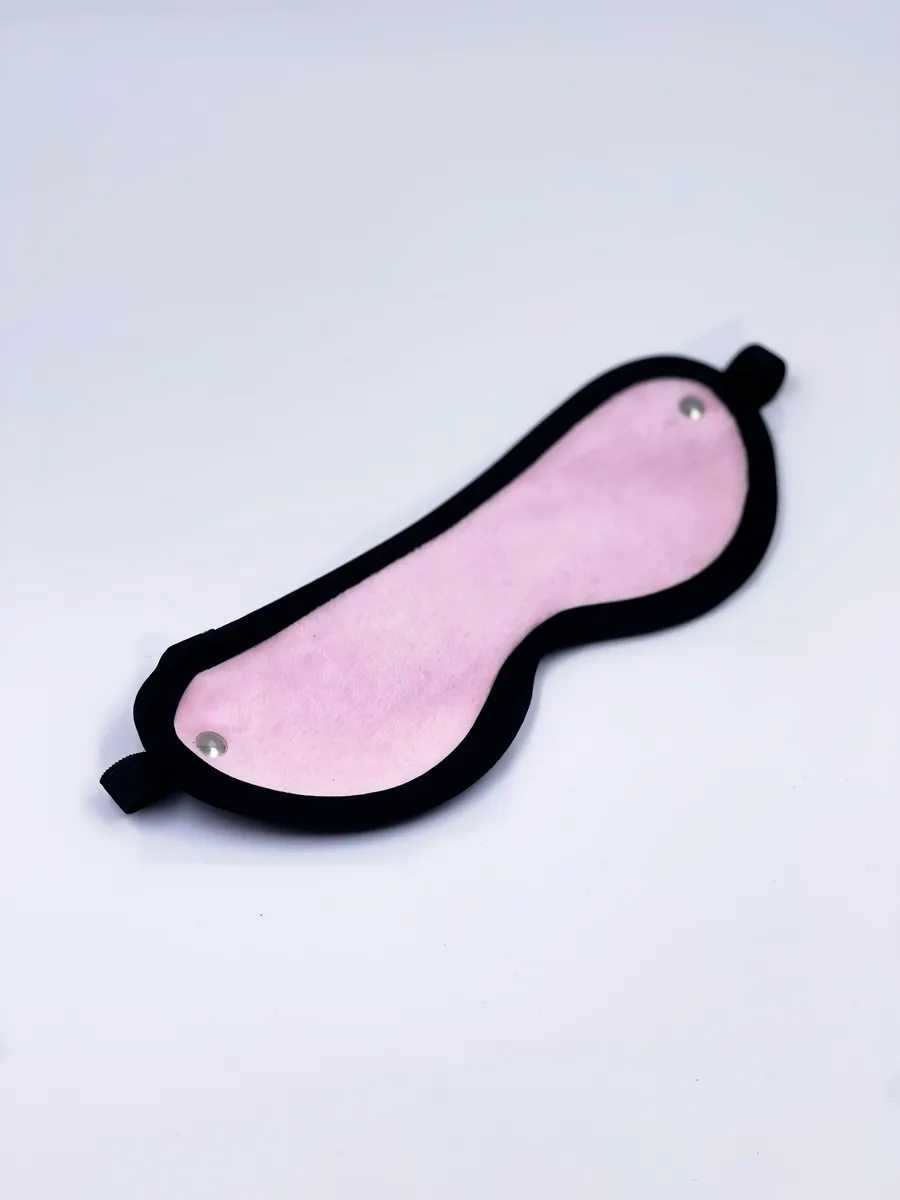 Маска на глаза мягкая YZ-001, YZ-006 (светло розовая)