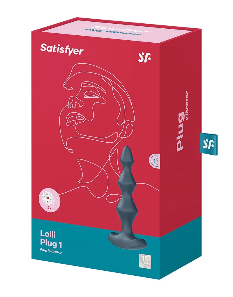 Анальный стимулятор с двумя моторами Satisfyer Lolli-Plug 1 dark teal