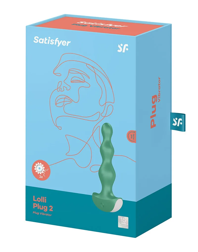 Анальный стимулятор с двумя моторами Satisfyer Lolli-Plug 2 green