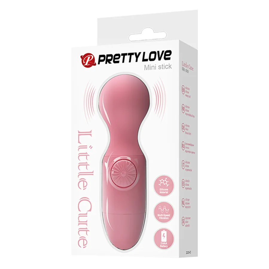 Міні вібростимулятор Pretty Love Mini Stick (Little Cutie) BI-014998 світло-рожевий