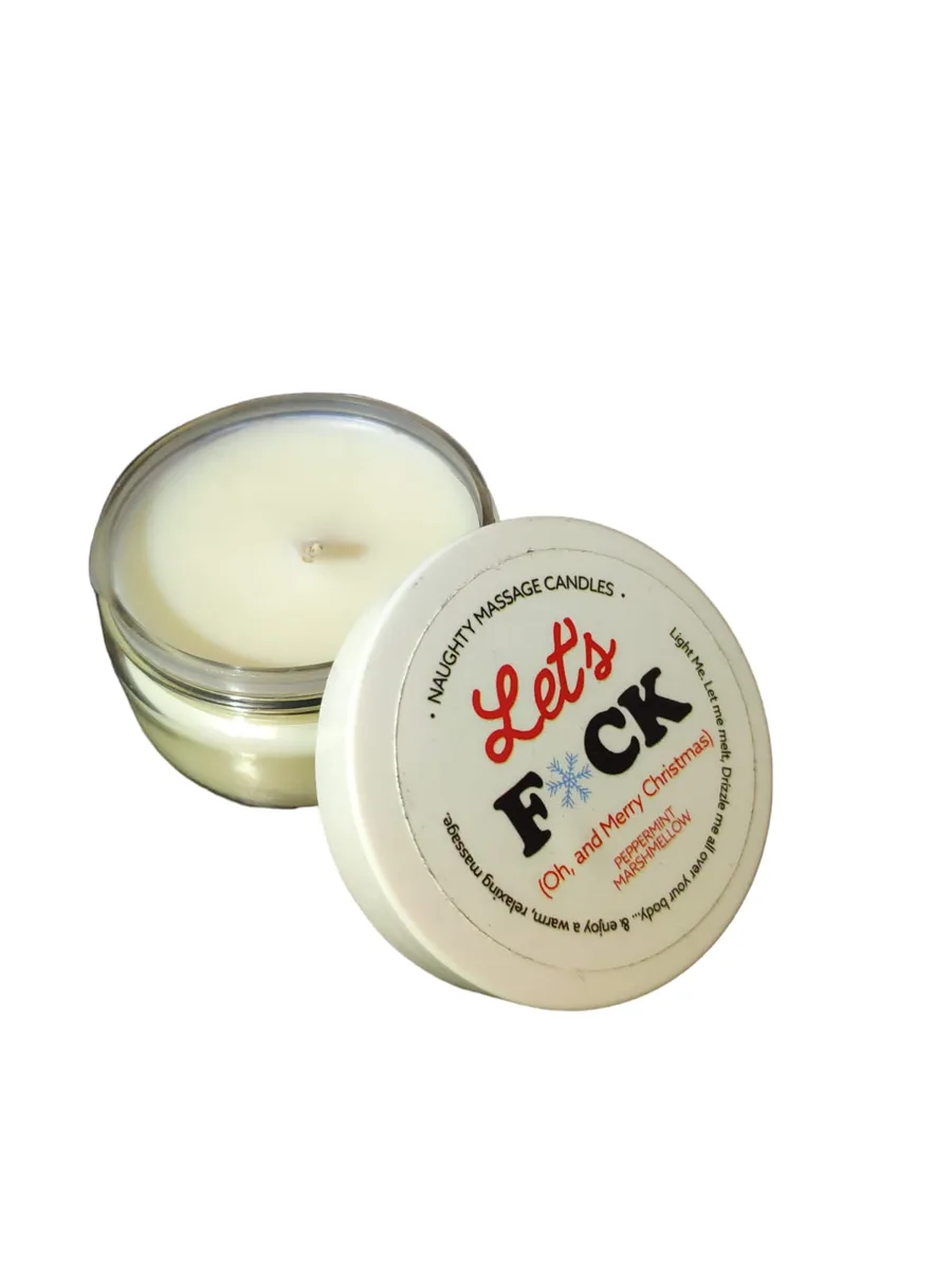 Масажна свічка Naughty Notes PEPPERMINT MARSHMELLOW  ,50г