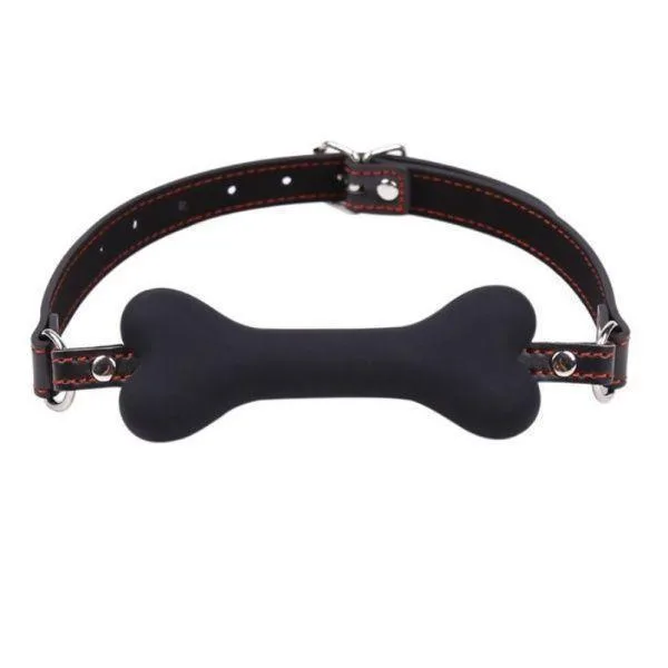 Кляп «Косточка» черный