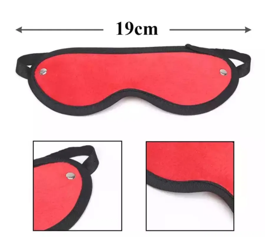 Маска на глаза мягкая YZ-001, YZ-006 (красный)