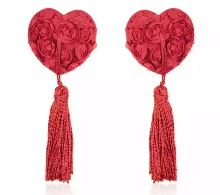 Ніпель червоний RT-002, RT004 (з трояндочками)