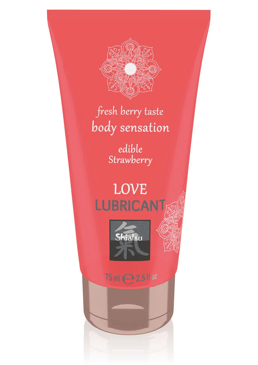 Лубрикант на водній основі Shiatsu LOVE LUBRICANT, 75ml (смачний) (полуничний)