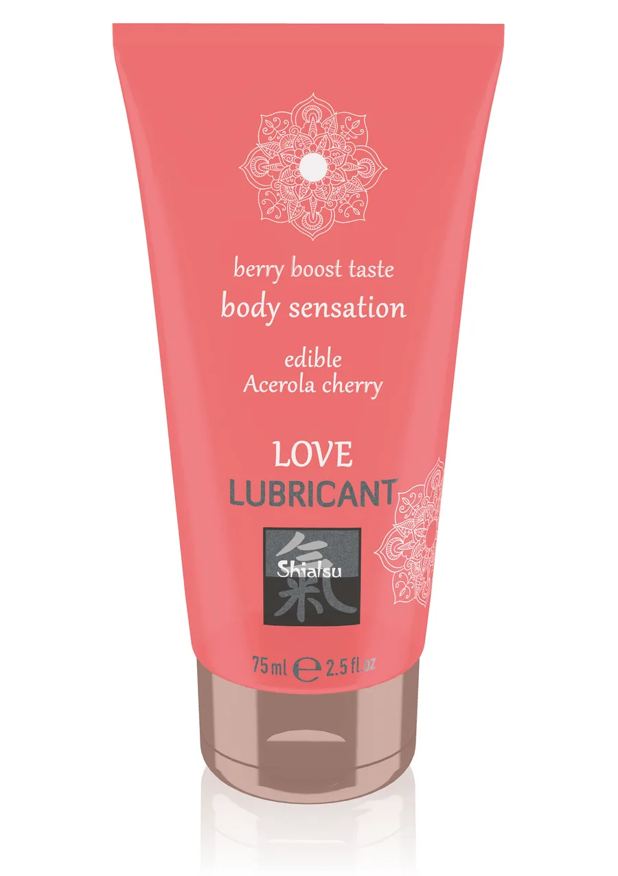 Лубрикант на водній основі Shiatsu LOVE LUBRICANT, 75ml (смаковий) (вишня)