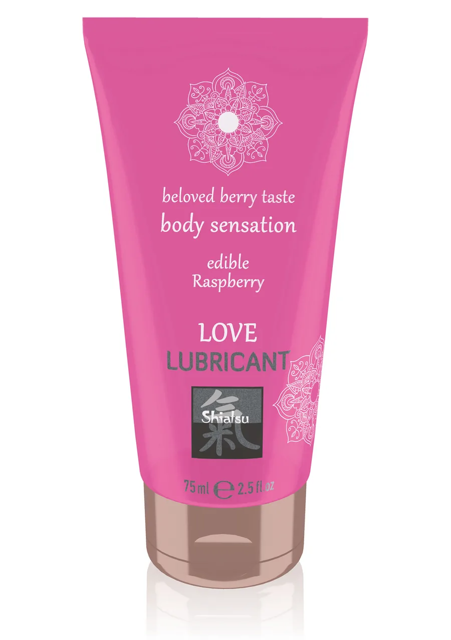 Лубрикант на водній основі Shiatsu LOVE LUBRICANT, 75ml (смаковий) (малина)