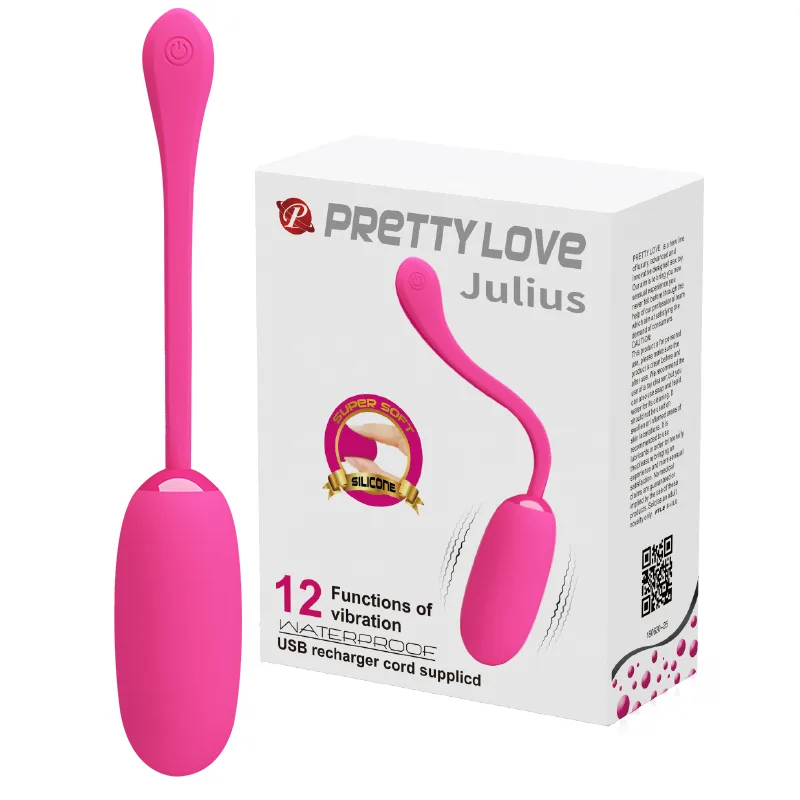Перезаряжаемое виброяйцо Pretty Love Julius BI-014653-1 (розовый)