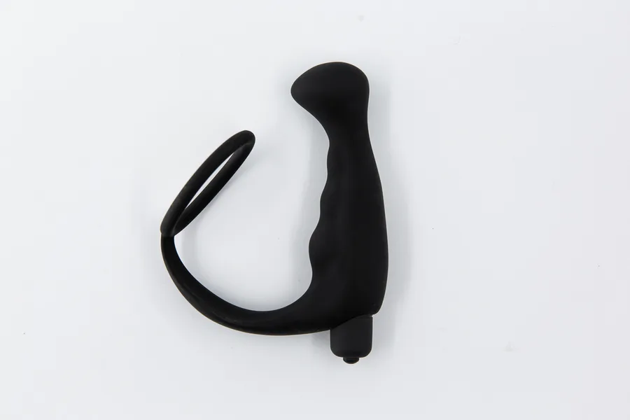 Ерекційне кільце з анальним плагом вібро без коробки