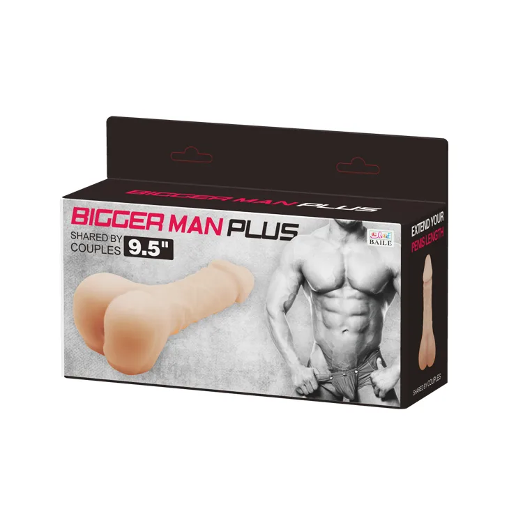 Мастурбатор-насадка BAILE BIGGER MAN BI-009176-1